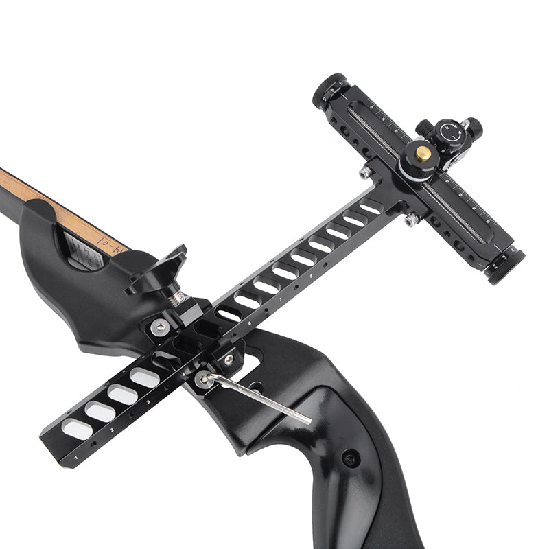 Recurve Bow Sight Aluminum Alloy High Adjustment Precision Clear Scale