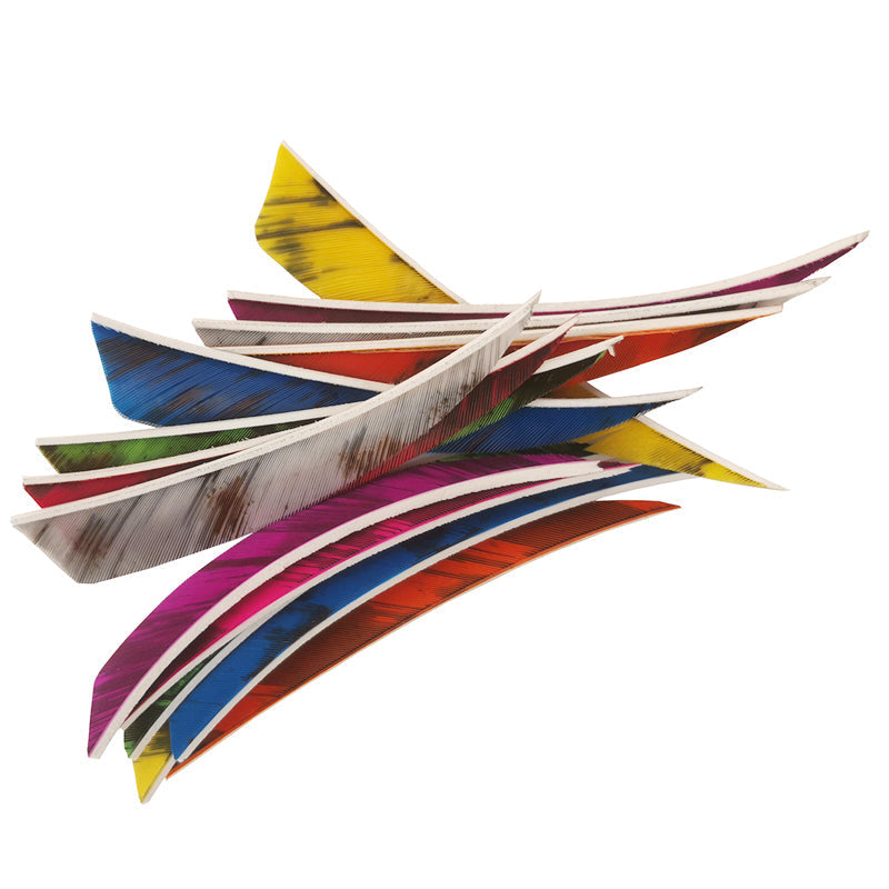 36-Pack 4inch Turkey Feather Arrow Vanes for Carbon Arrows Bow and Arrow