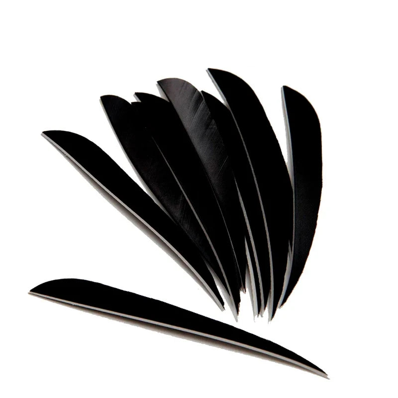 36-Pack 3/4/5 Inch Drop Turkey Feathers Fletching for DIY Arrows Compound Traditional Bow