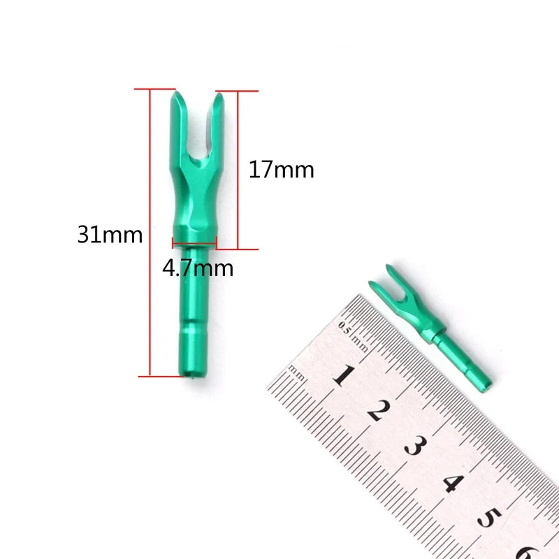 6-Pack Aluminum Alloy Insert Arrow Nock Pin Nock Fit 6.2mm 4.2mm 3.2mm Arrow Shaft