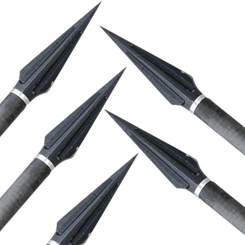 3/6/12-Pack Arrowheads Carbon Steel Rotary Arrow Heads Broadheads Tips Arrow Points for Compound Bow