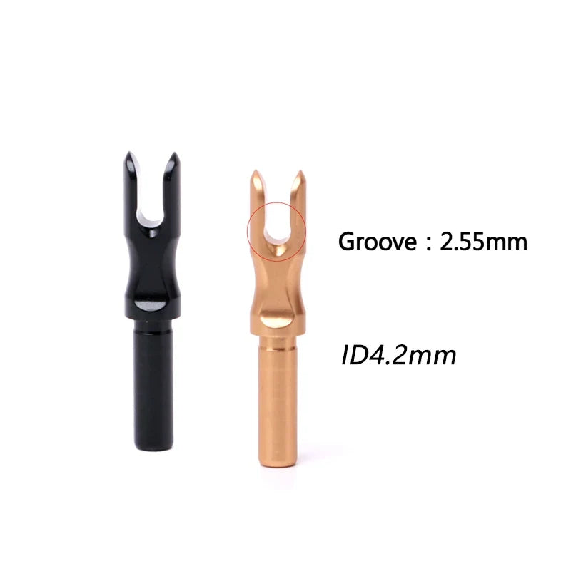 6-Pack Aluminum Alloy Insert Arrow Nock Pin Nock Fit 6.2mm 4.2mm 3.2mm Arrow Shaft