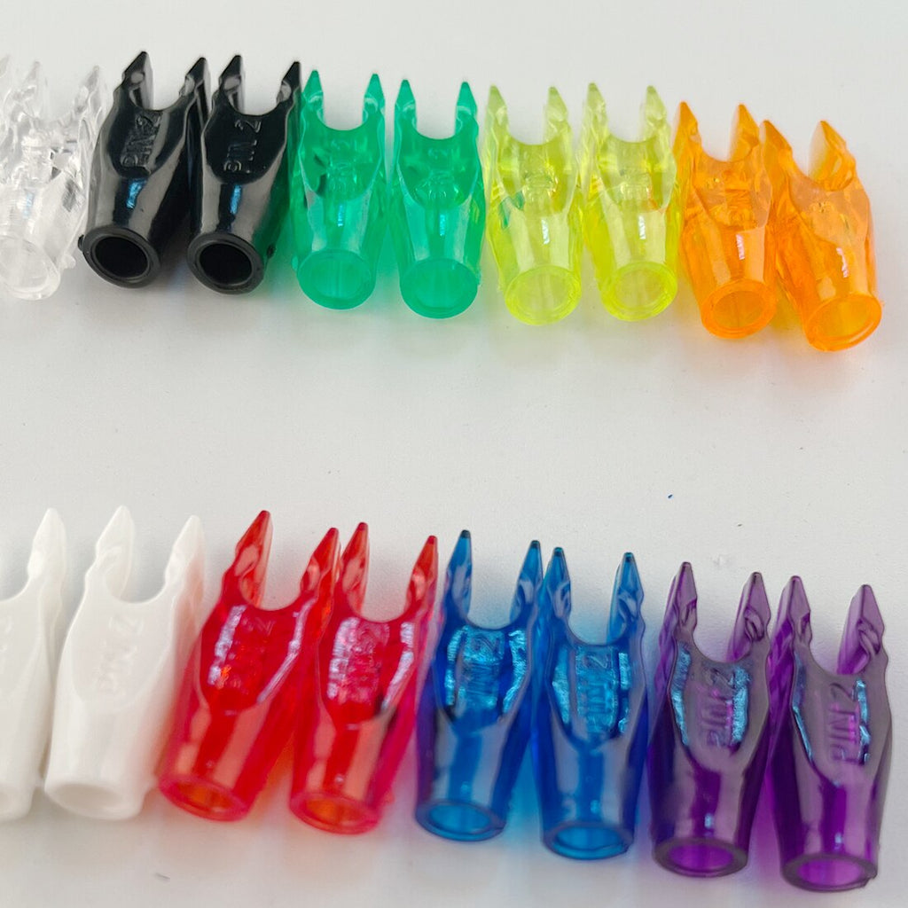 100-Pack Plastic Arrow Nocks PIN1 PIN2 for Carbon Arrows Compound Recurve Bow Movement
