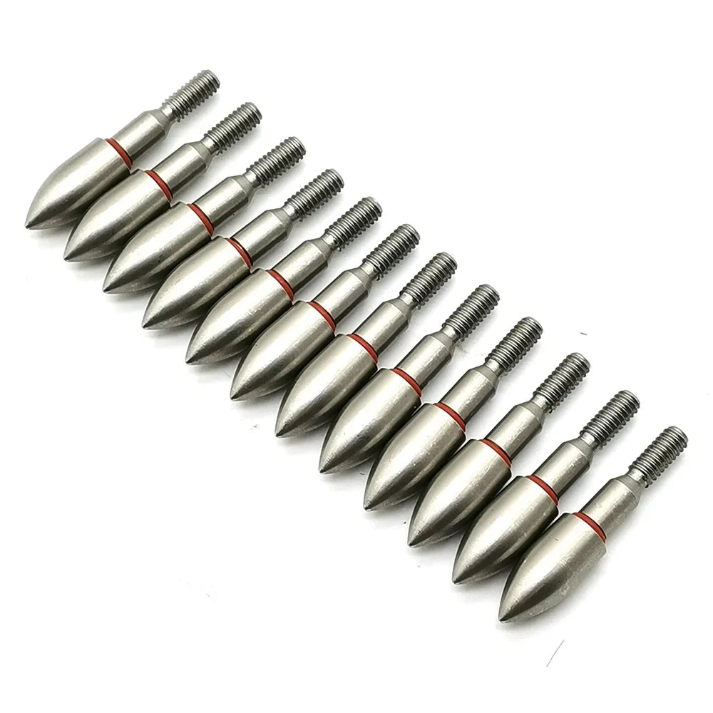 100 Grain Stainless Steel Arrow Head Arrow Tips Point for Recurve Compound Bow Arrow