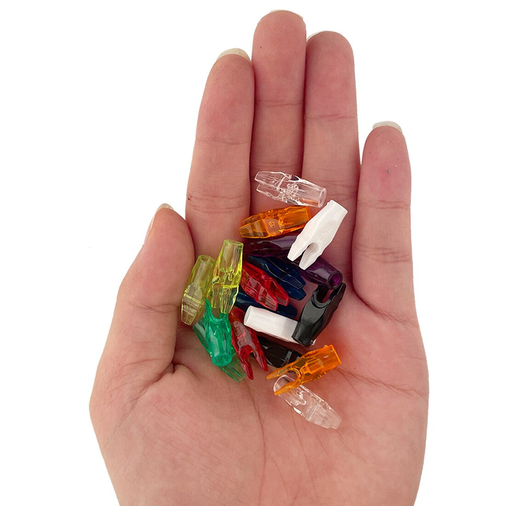100-Pack Plastic Arrow Nocks PIN1 PIN2 for Carbon Arrows Compound Recurve Bow Movement