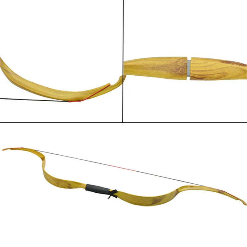 49inch Traditional Bow 20lbs Takedown Recurve Bow Beginner Women Long Bow