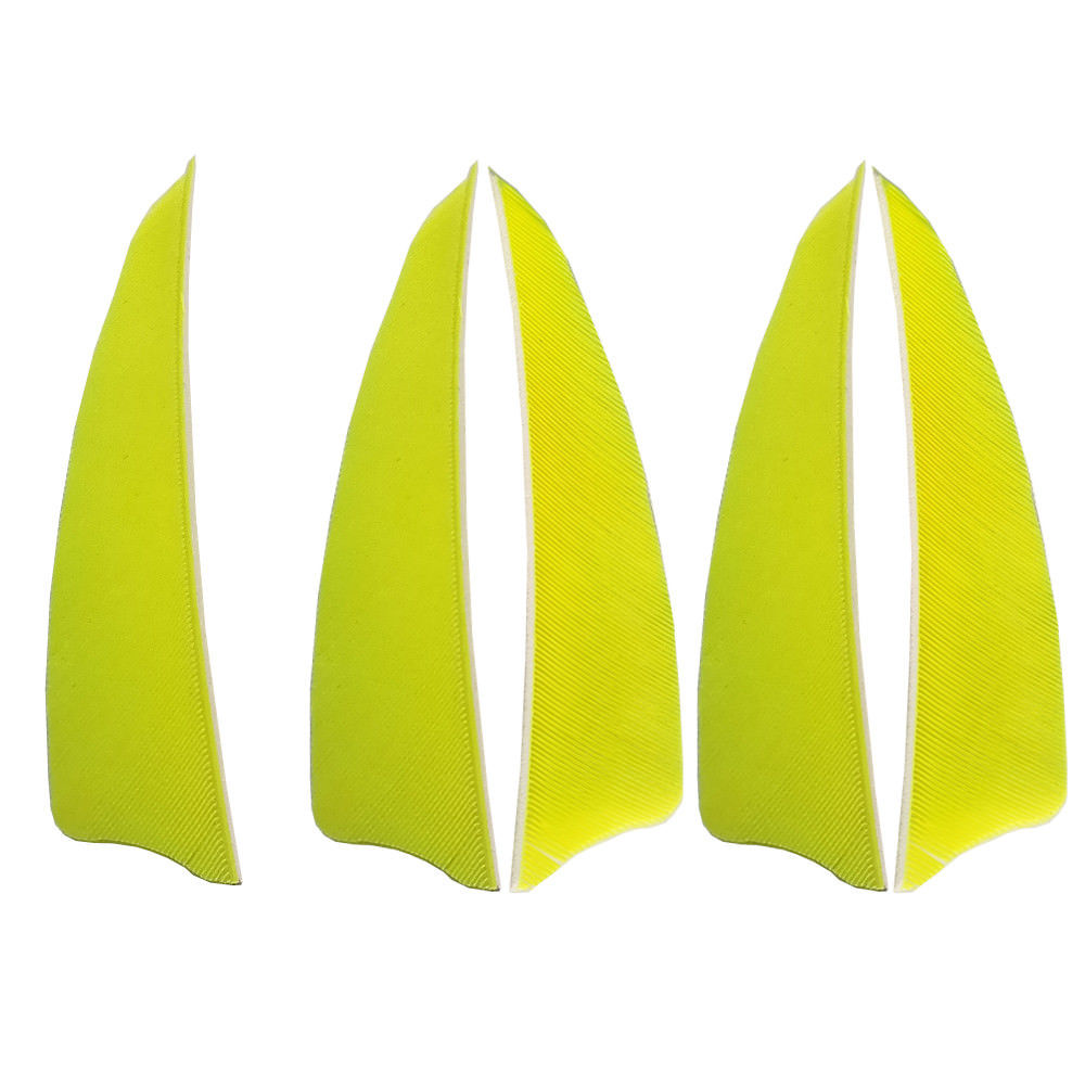 Natural Turkey Feather Fletching 3/4/5 Inch, Shield & Drop Shape, 36-Pack