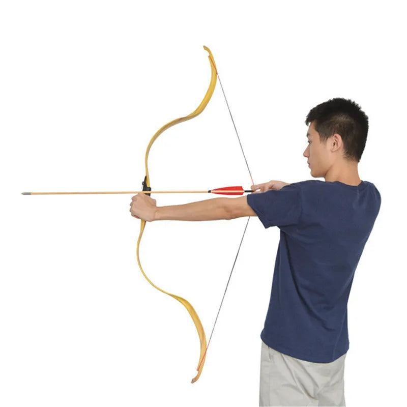 49inch Traditional Bow 20lbs Takedown Recurve Bow Beginner Women Long Bow