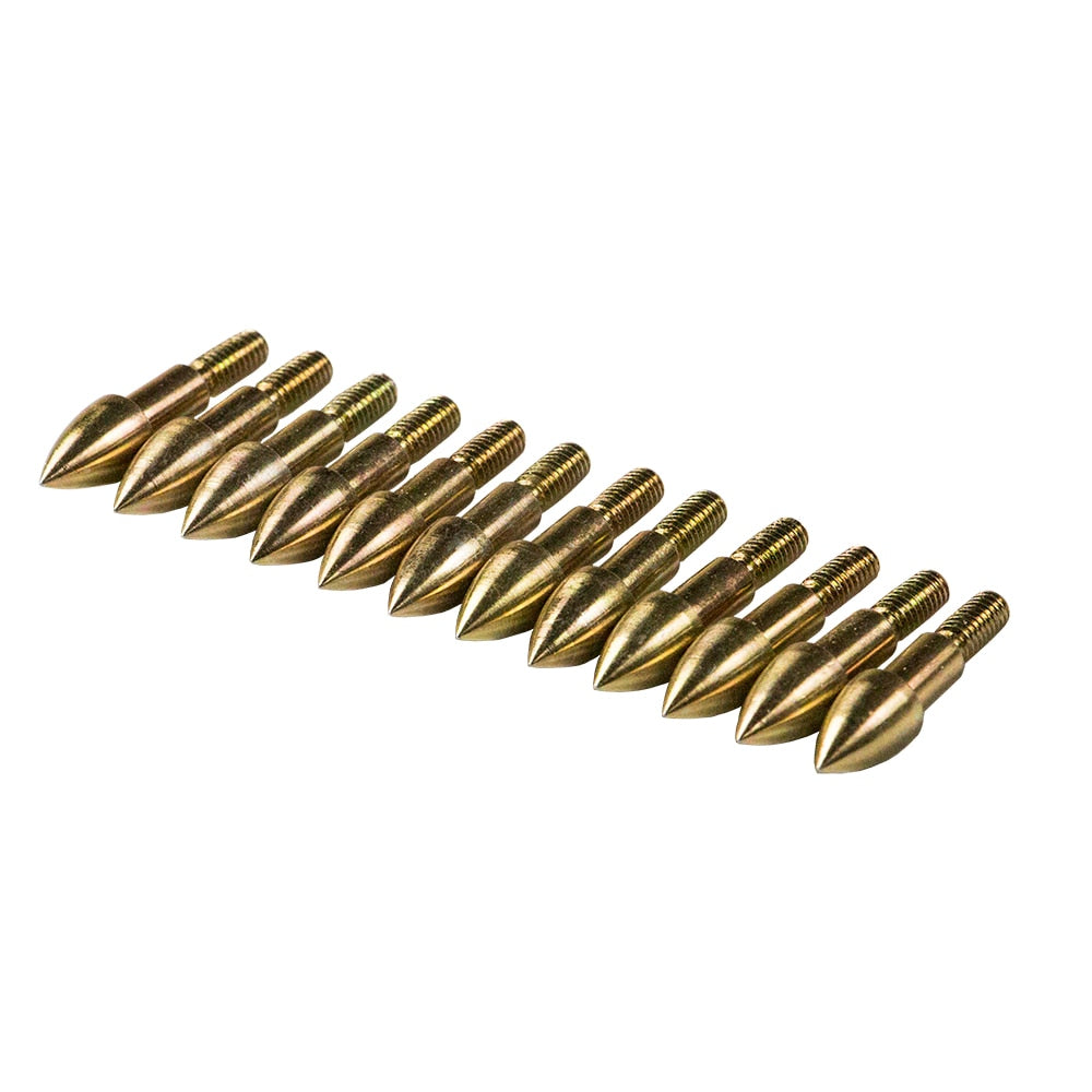 12-Pack ID6.2 7.6 Aluminium Copper Arrow Insert Shaft Target Point 75-350gr Arrowhead