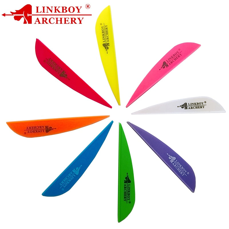 36-Pack Arrow Vanes 3Inch Plastic Fletching Feather for ID 6.2mm Shaft Compound Bow