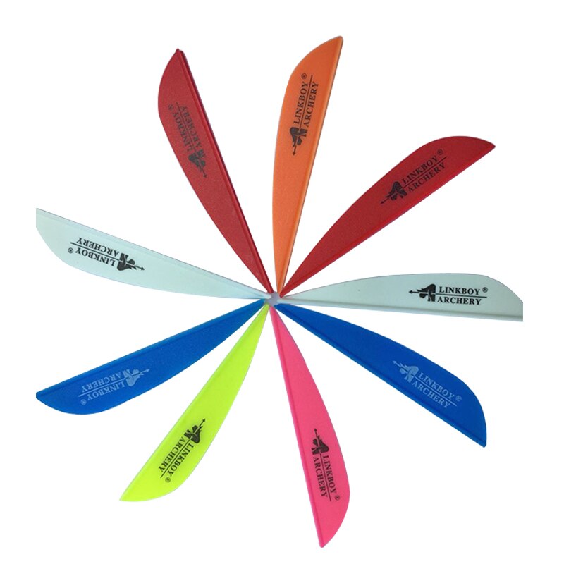 36-Pack Arrow Vanes 3Inch Plastic Fletching Feather for ID 6.2mm Shaft Compound Bow