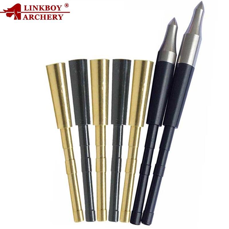 Aluminum/Copper Connector Arrow Insert for ID 4.2mm Arrows Shaft Heads Broadheads Accessoire Connection