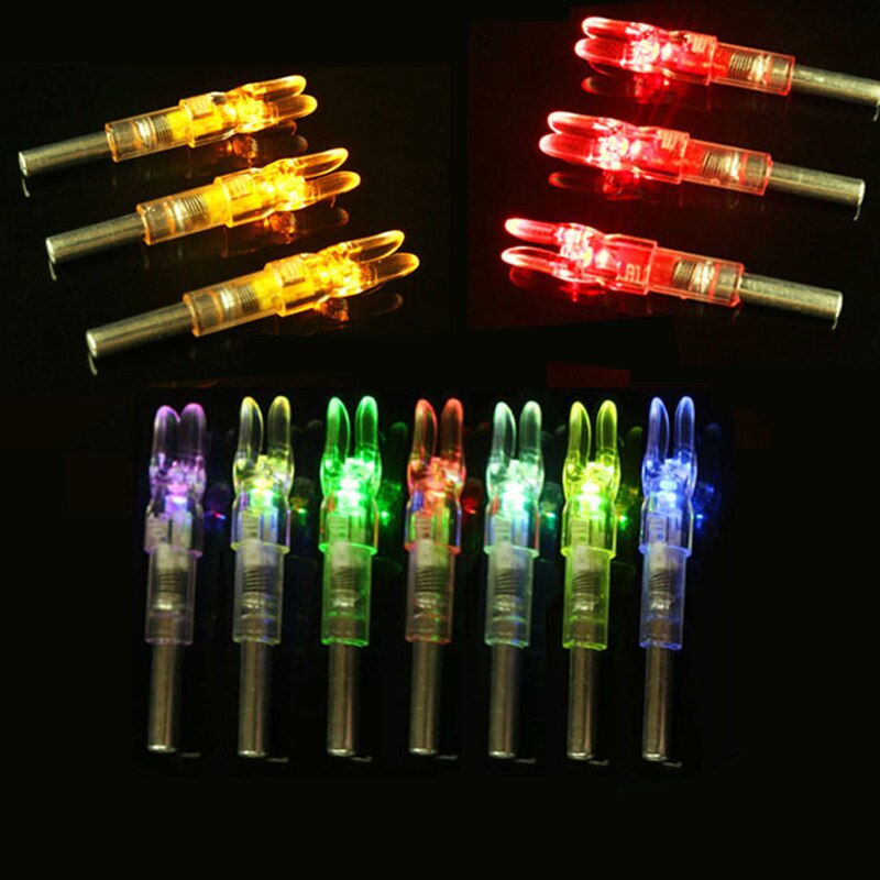 Automatically Lighted Bow String Activated LED Lighted Nock for ID6.2mm Carbon Arrows Shaft