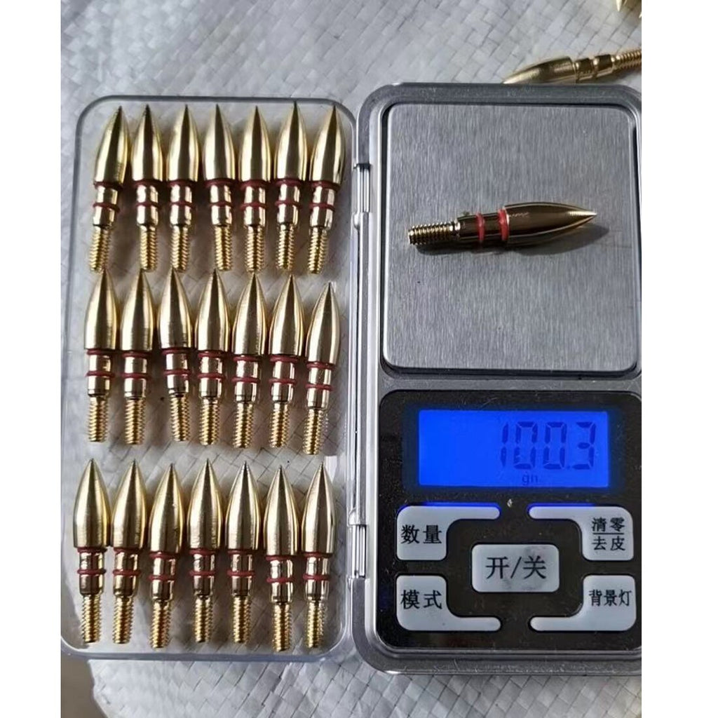 ID6.2mm OD7.6mm Arrow Points Tips Target 100GR O Rubber Ring Aluminum Insert 12-Pack