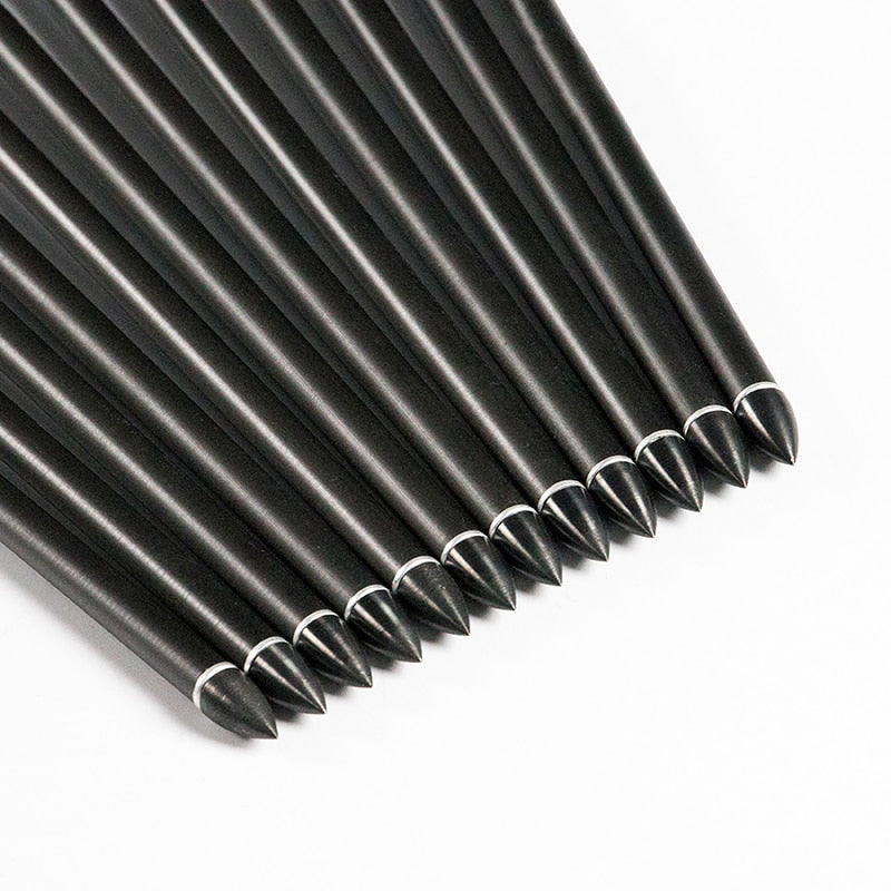 Pure Carbon Arrow ID6.2mm Spine300-900 30/32inch 2inch Plastic Vanes 75gr Tips for Compound Bow