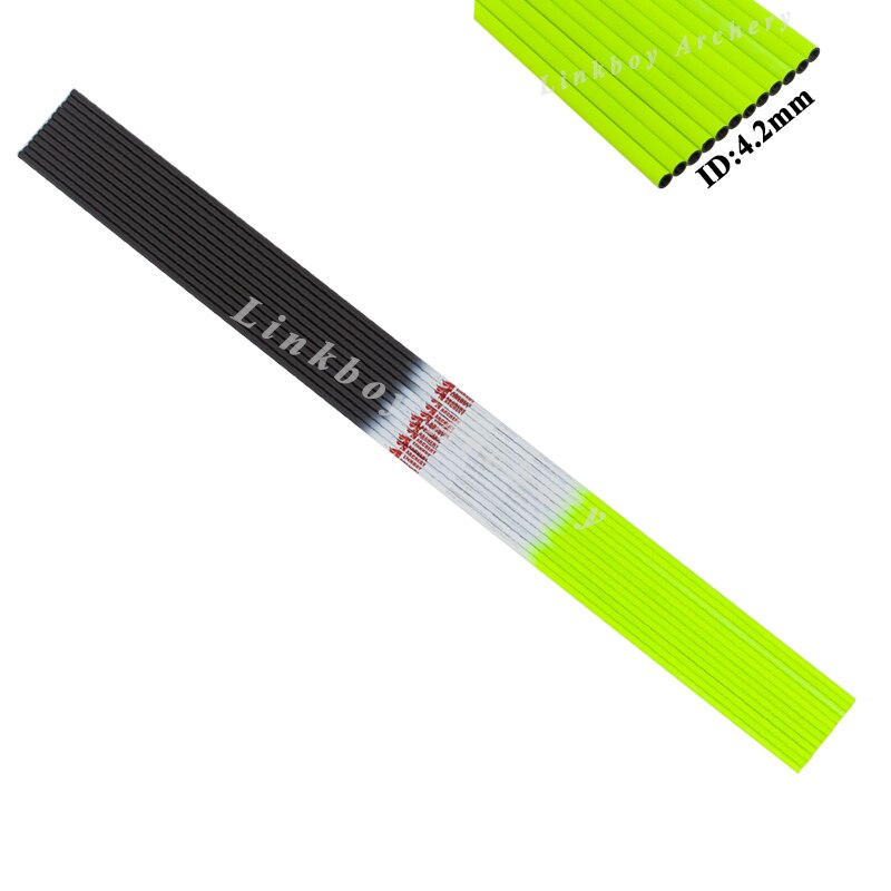 Pure Carbon Arrow Shafts ID4.2mm 30inch SP600-1000 Recurve Bow Longbow 6-Pack