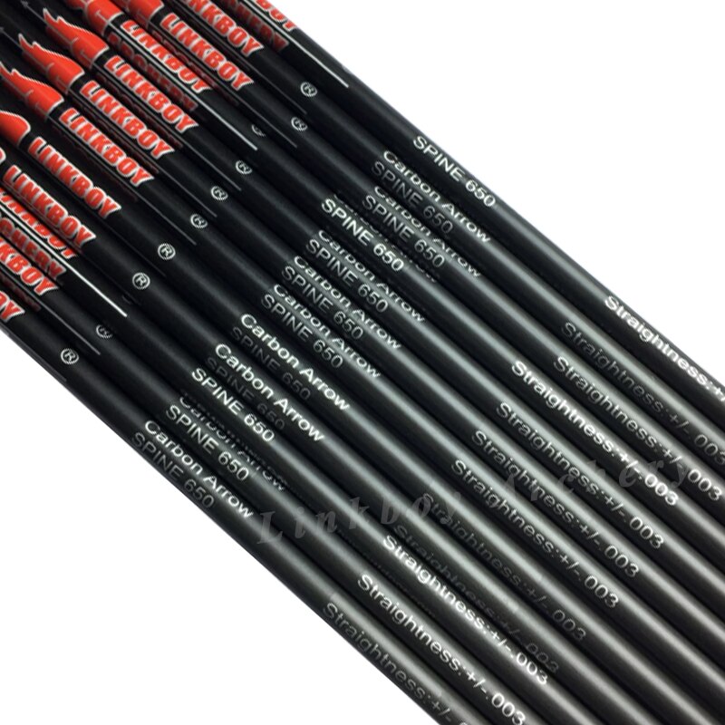 Pure Carbon Arrows Shaft ID3.2mm Spine500 -900 Arrows LongBow DIY