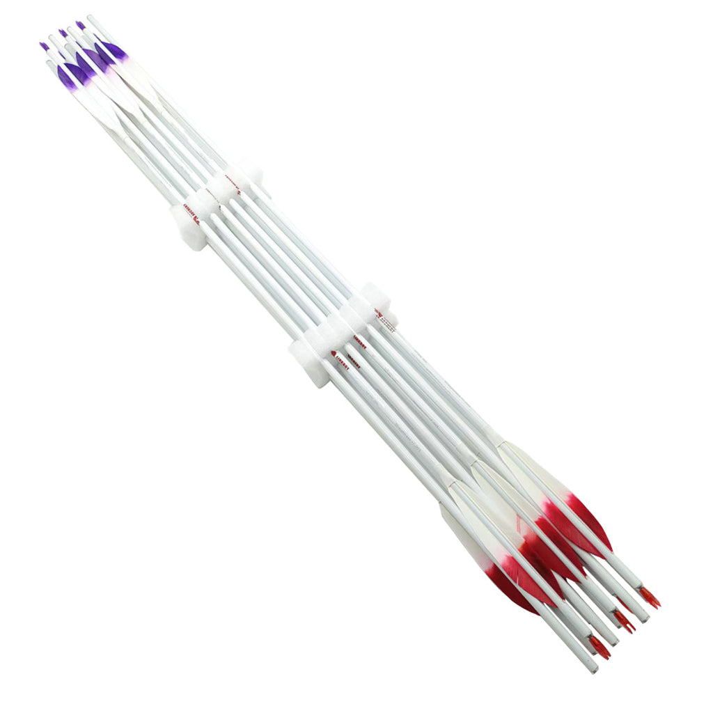 50-Pack Banana Shape 5'' Turkey Feather Fletching, Natural Arrow for Bow & Target