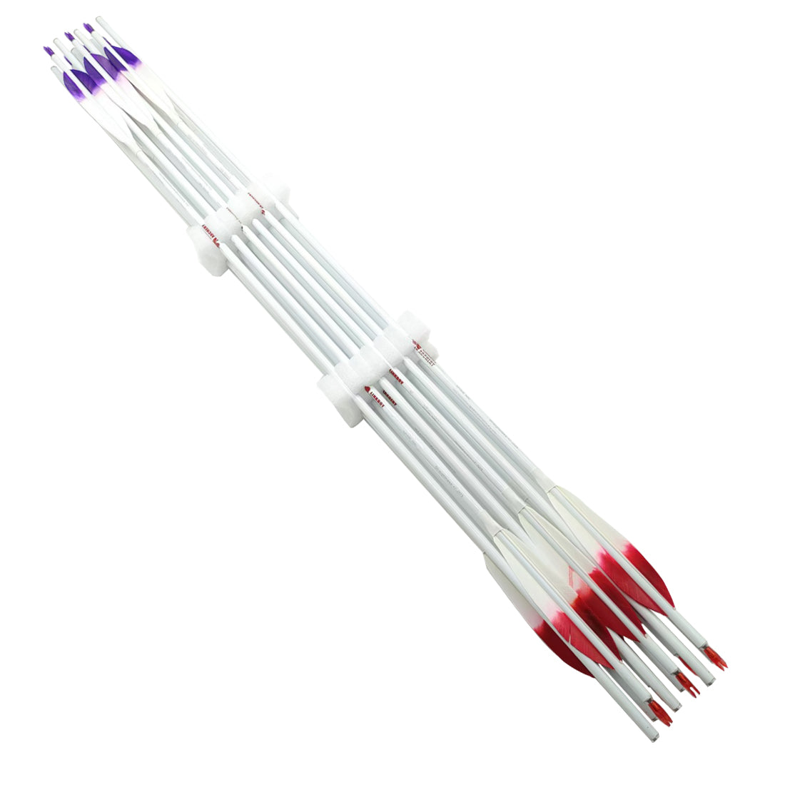 50-Pack Banana Shape 5'' Turkey Feather Fletching, Natural Arrow for Bow & Target