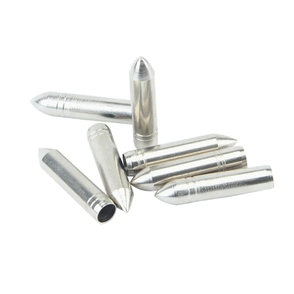 50X DIY Arrow Point Arrowhead Stainless Steel Tip for OD 6mm 7mm 8mm Arrow