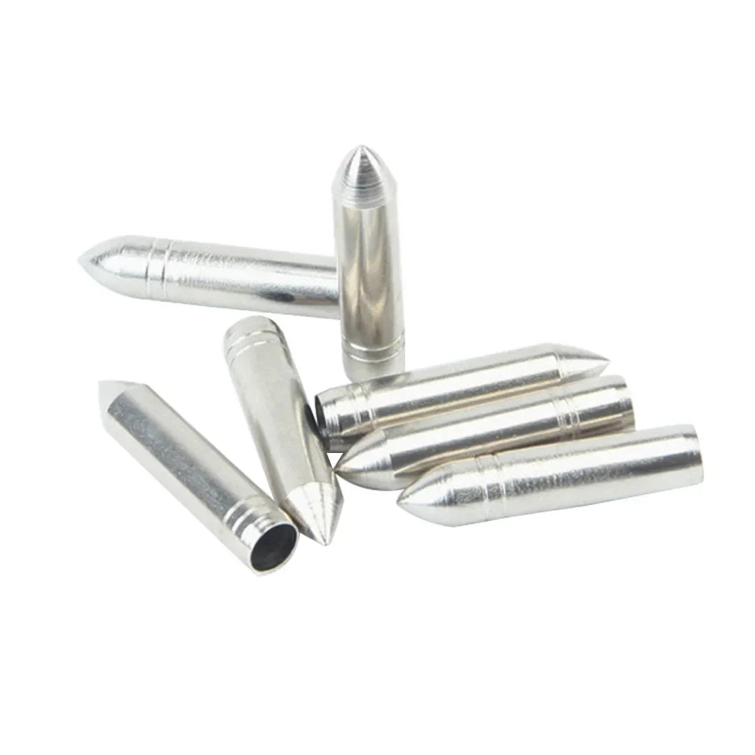 50X DIY Arrow Point Arrowhead Stainless Steel Tip for OD 6mm 7mm 8mm Arrow