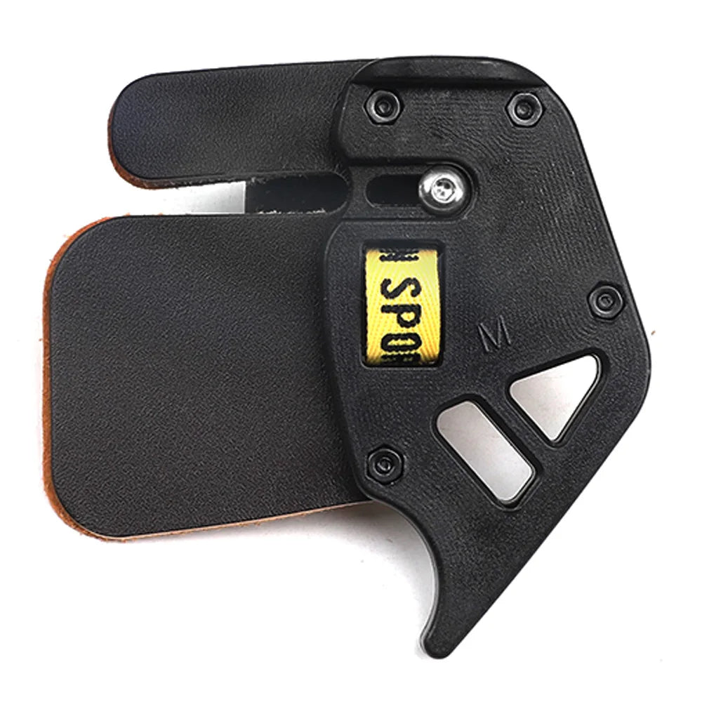 Finger Guard Wear-Resisting Adjustable Ergonomic Design Right Hand Finger Tab for Recurve Bow
