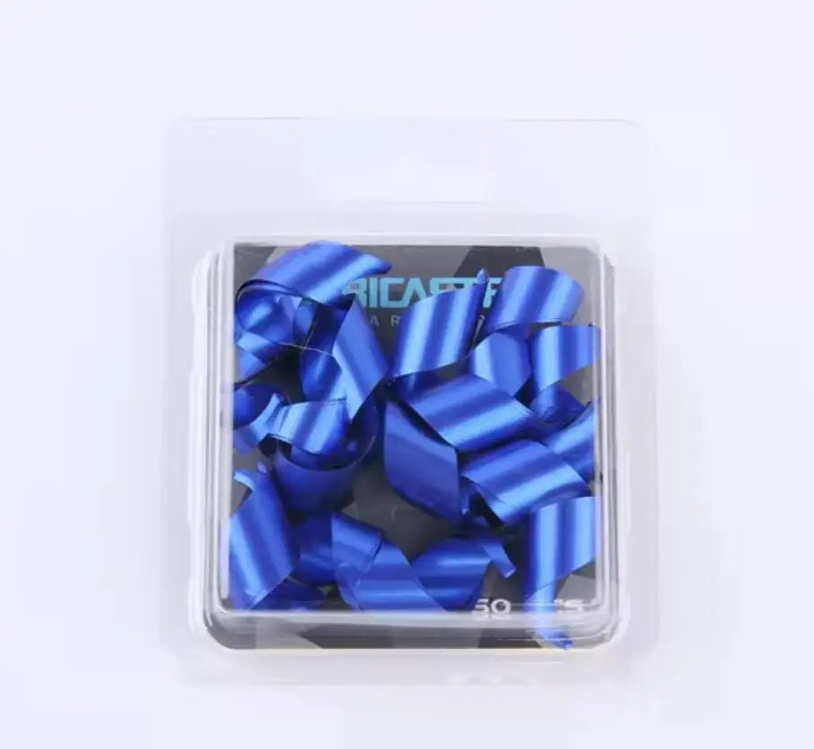 Bicaster 50-Pack 2inch Arrow Fletches Spin Vanes Left/Right Wing Spiral Plume Fletching