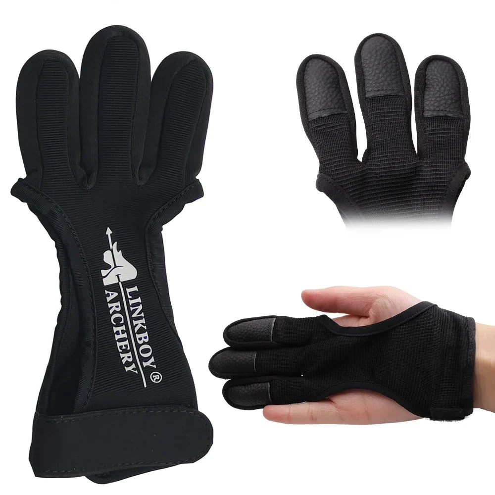 3 Fingers Glove Hand Guard Protector M/L Breathable