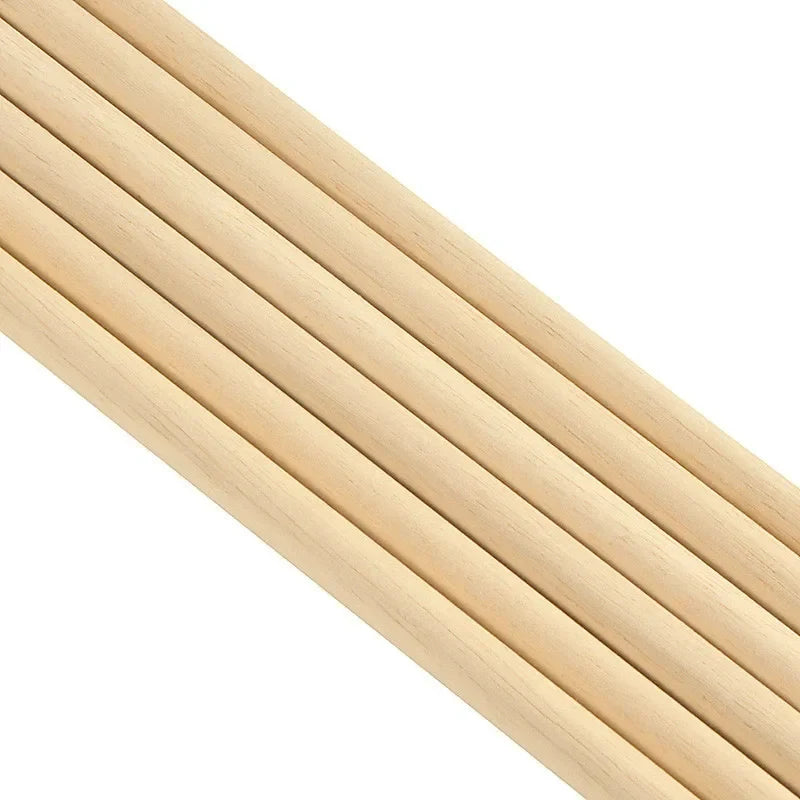 12-Pack Wooden Arrow Shaft 80cm OD 8mm with Slot Wood Shaft Traditional Bow Longbow
