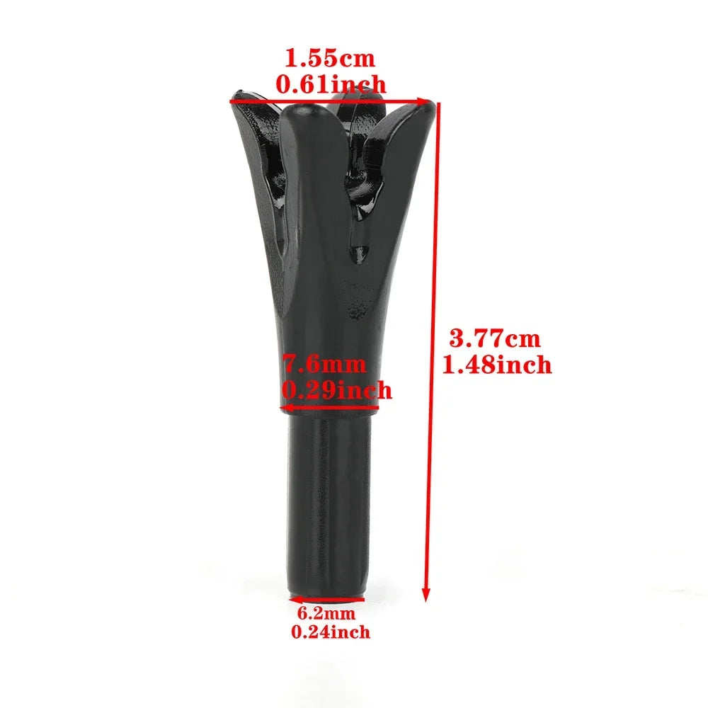 Arrow Nock 12-Pack ID 6.2mm OD 7.6mm Plastic DIY Carbon Fiberglass Arrow Shaft