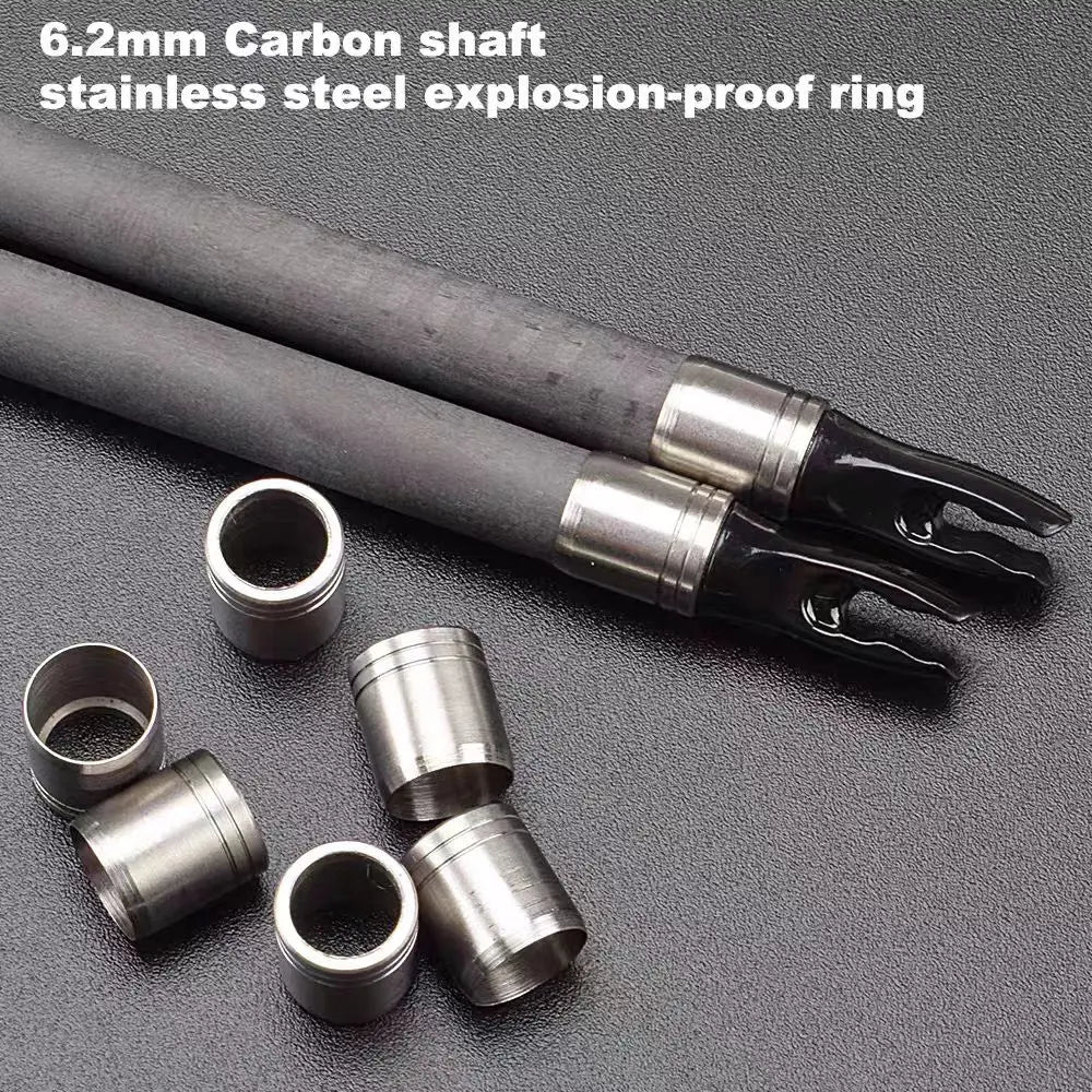 24-Pack Ring Bow Explosion-proof Arrow Shaft Protecter Ring for ID 6.2mm OD 7.0-7.6 Mm