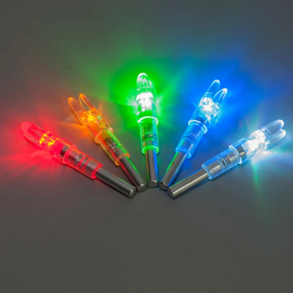 Arrow LED Lighted Nock Bolts, Compound Recurve Bow, ID6.2mm, 3-Pack, 6-Pack
