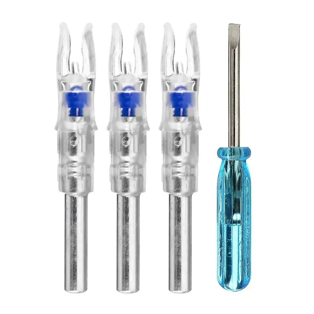 5.2mm Automatically LED Lighted Arrow Nock +Screwdriver Accessorie