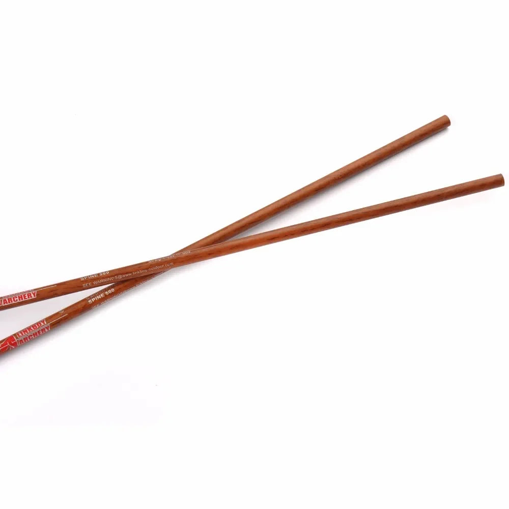 12pc Wood Skin Pure Carbon Arrow Shaft Spine 300 - 900 32" ID6.2mm Traditional