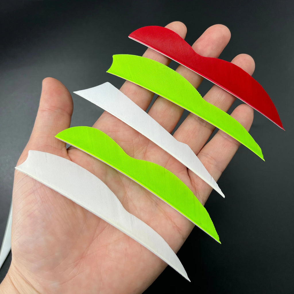 50-Pack Right Wing 4" Sting / RAY / Cupid Arrow Fletch Fletches Fangs Style