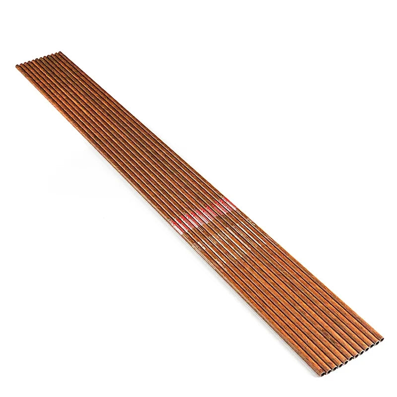 12pc Wood Skin Pure Carbon Arrow Shaft Spine 300 - 900 32" ID6.2mm Traditional