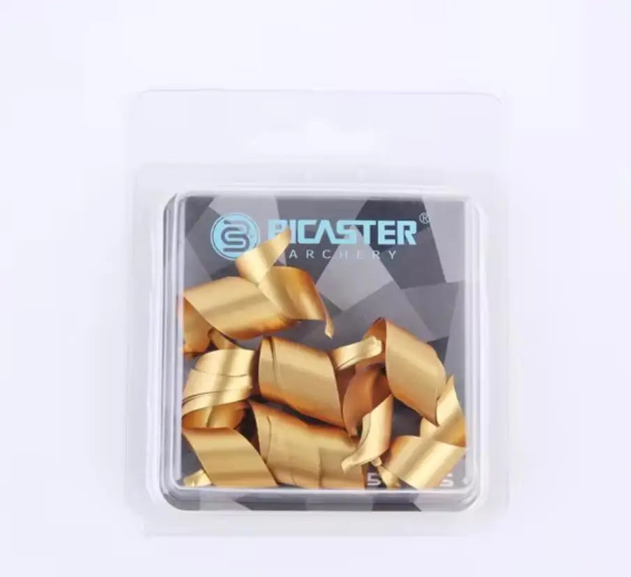 Bicaster 50-Pack 2inch Arrow Fletches Spin Vanes Left/Right Wing Spiral Plume Fletching