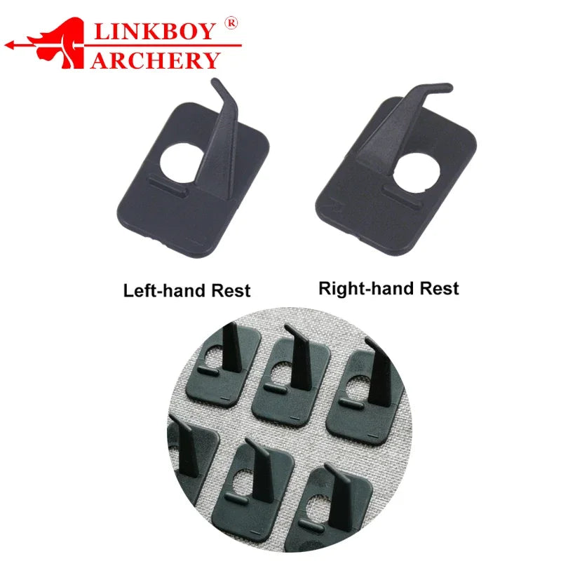 8-Pack Plastic Arrow Rest Right Hand and Left Hand for Recurve Bow Adhesive Arrow
