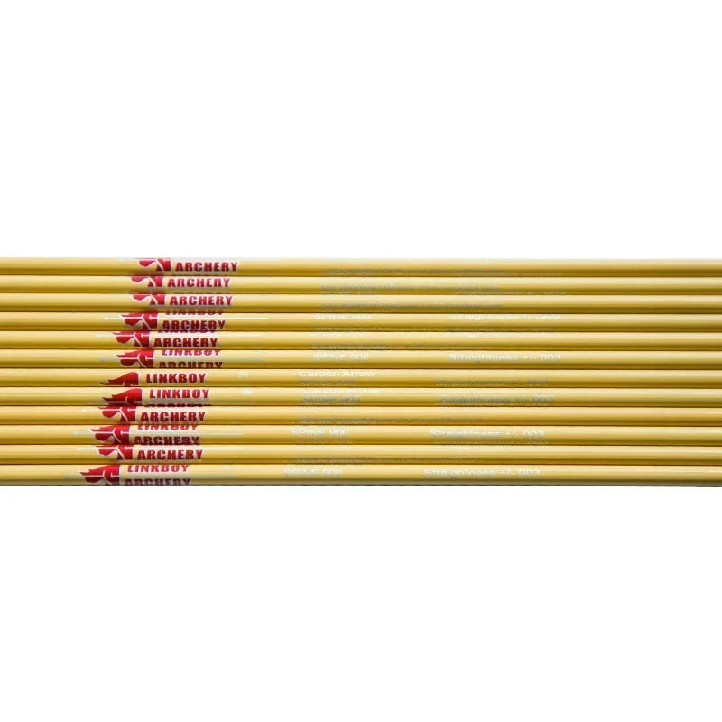 Bamboo Skin Carbon Arrows Sp600-900 30/32inch Longbow Recurve Bow 12-Pack