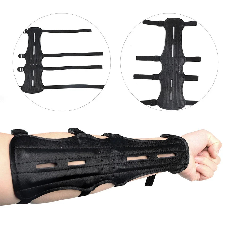 Extended Arm Guard Protector Tools Leather for Bow Protection Safe Strap Armband Protection