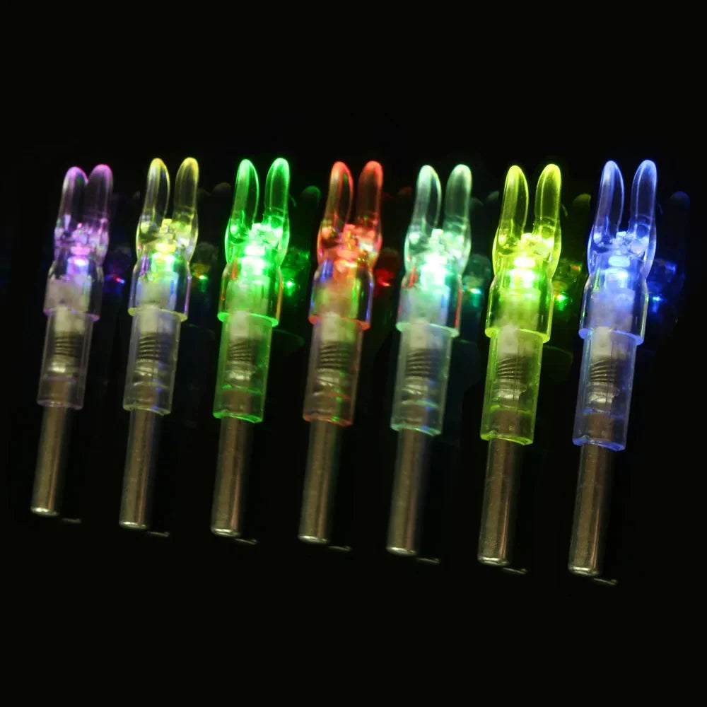 Arrow LED Lighted Nock Bolts, Compound Recurve Bow, ID6.2mm, 3-Pack, 6-Pack