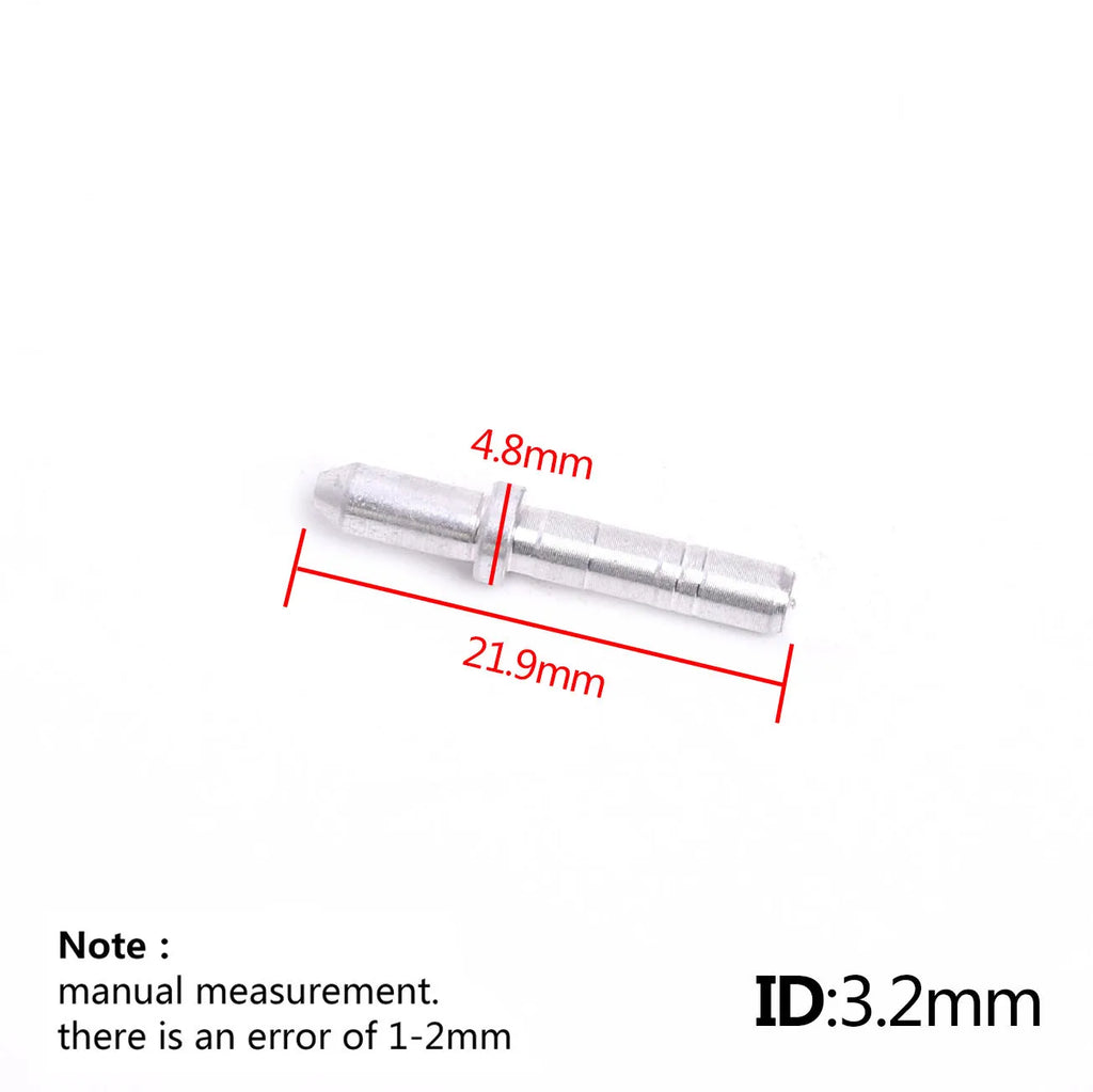 50-Pack 7075 Aluminum Nock Pin for Arrow Shaft ID 3.2/4.2 Mm for Nock Compound