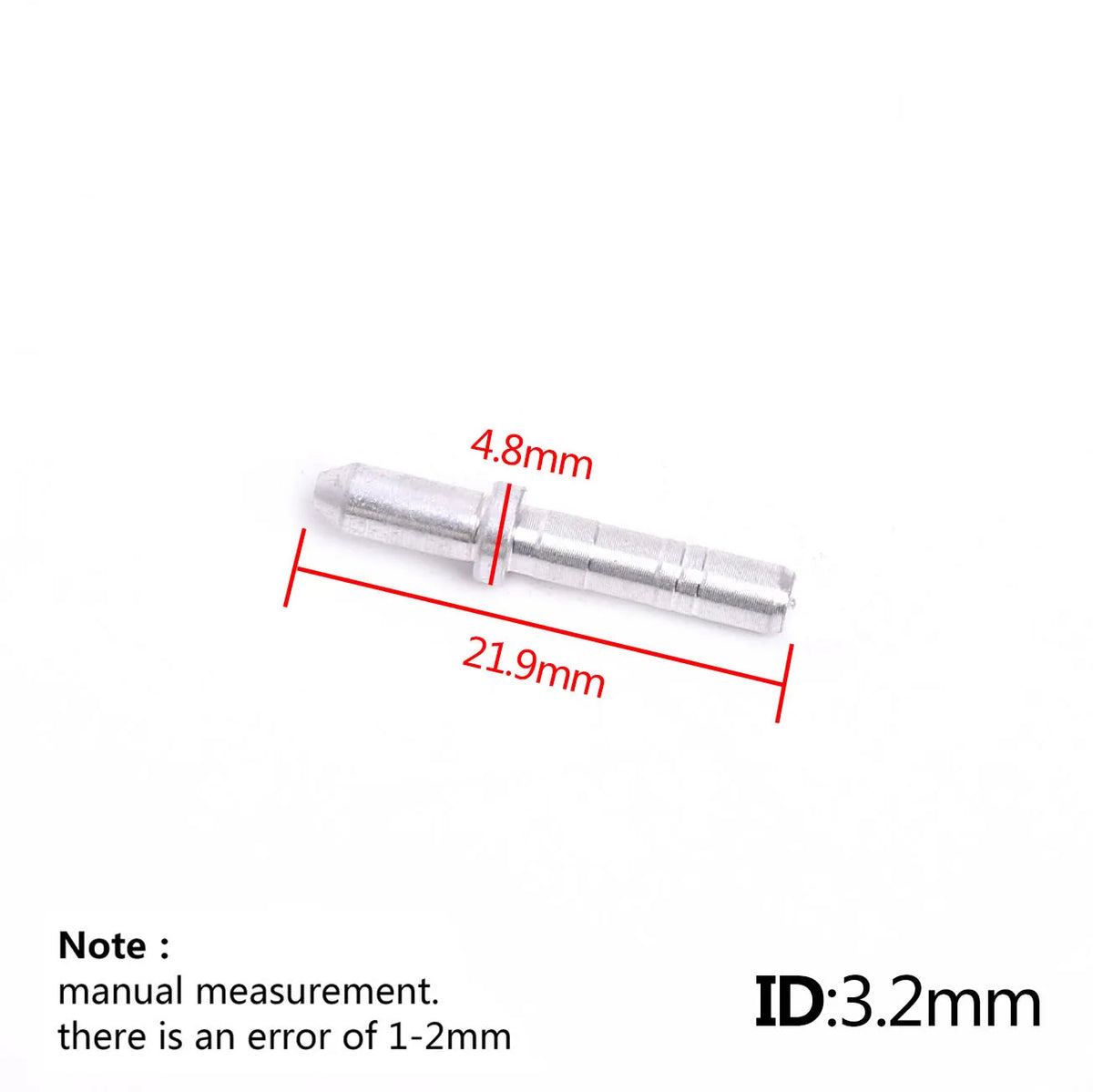 50-Pack 7075 Aluminum Nock Pin for Arrow Shaft ID 3.2/4.2 Mm for Nock Compound