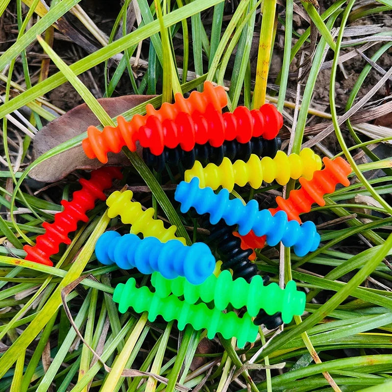 1 Pair Bow String Shock Absorber Color Silicone Sound Absorption Shock Damper for Compound