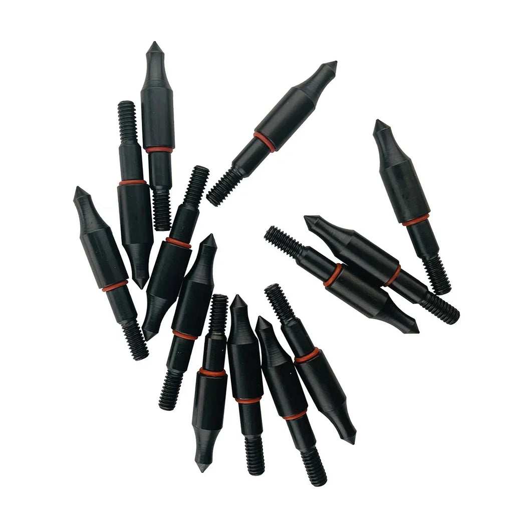 12-Pack Arrow Tips ID6.2MM OD8.0MM 100/150/175gr for Arrow Shaft Arrow Head Compound Recurve Bow