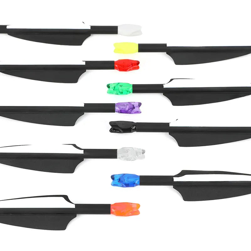 50-Pack DIY Plastic Arrow Nock Insert Tail Use for ID 6.2mm Arrow Axis