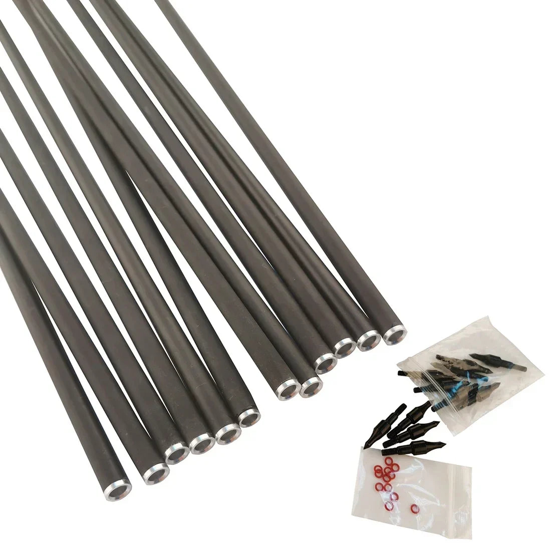 12-Pack Arrow Tips ID6.2MM OD8.0MM 100/150/175gr for Arrow Shaft Arrow Head Compound Recurve Bow