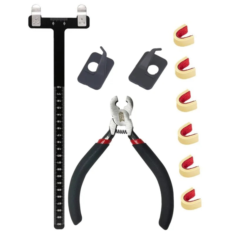 Recurve Bow T Square Ruler Copper Buckle Plier Kit Plastic Arrow Rest for Bow