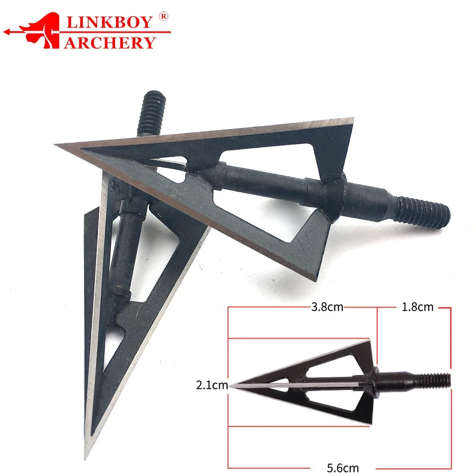 Broadheads 100gr 125gr Points Tips for Carbon Arrows Arrowheads for Bow Longbow 12-Pack