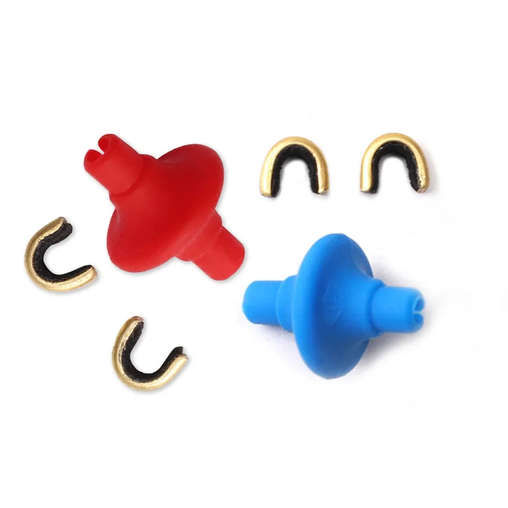 Lip Beads Arrow Nocks Locating Kissing Button with 2-Pack Copper Buckles
